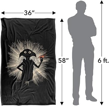 Harry Potter Dobby Snapping Silky Touch Super Soft Throw Blanket 36 x 58