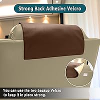Vista 2 de AmazeCov Funda de reposacabezas de alta calidad para silla reclinable, protector de reposacabezas reclinable de piel sintética ignífuga, resistente