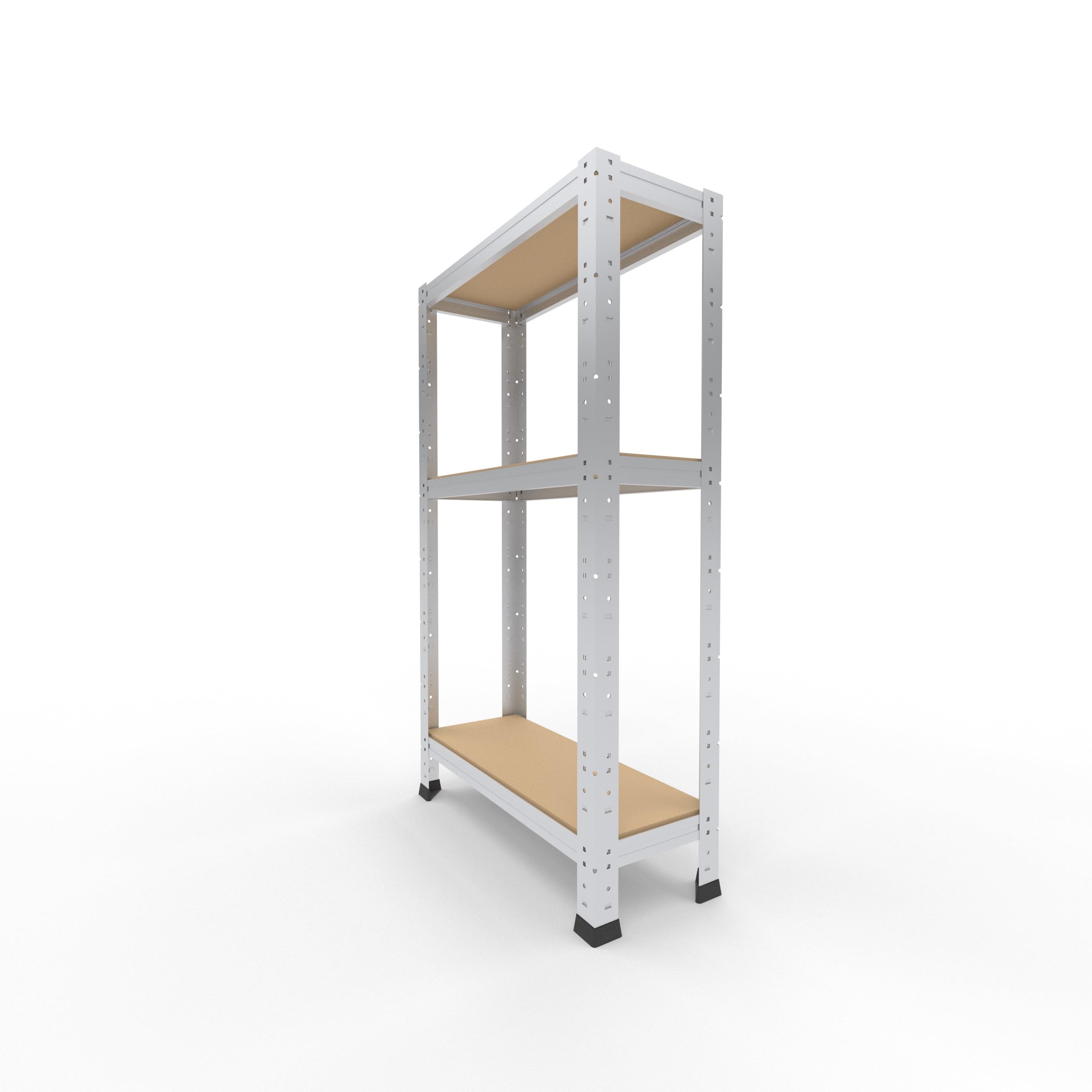 shelfplaza Home 100x23x60cm regał metalowy ocynkowany: 3x175kg