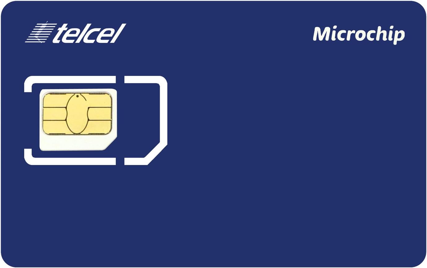 Telcel Mexico Prepaid SIM Card with 2GB Data and 250 Anywhere Minutes (LTE Micro)