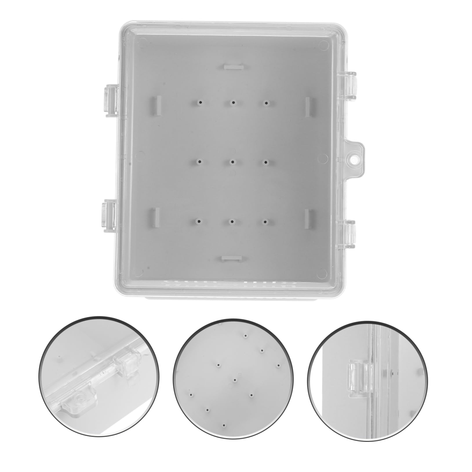 Scatola Installazione Facile e Pannello Trasparente Ip65 di Derivazione Stagna in Abs Bianco Manutenzione Semplice per Collegamenti Elettrici Esterni