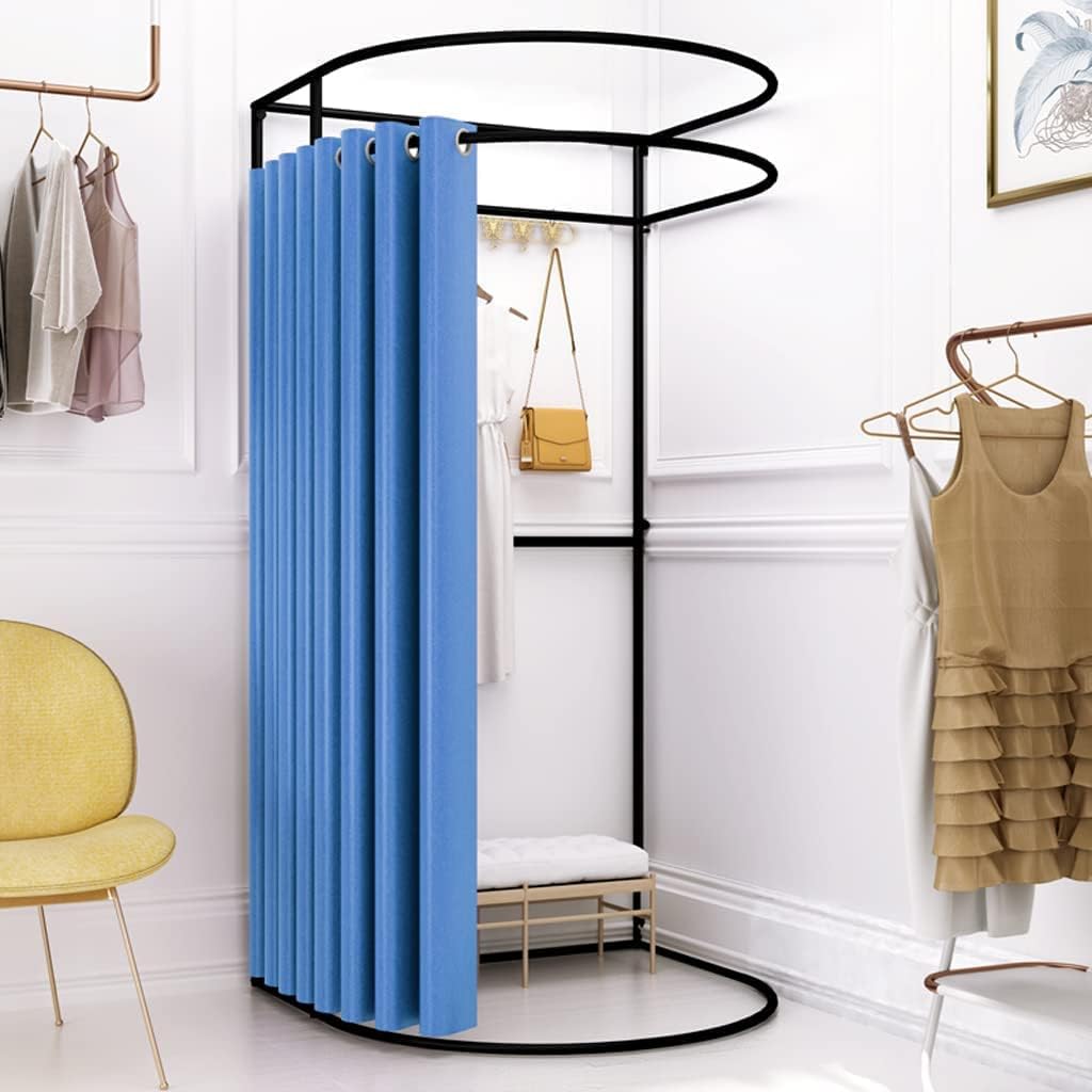 Fashion Changing Rooms Movable Clothing Store Fitting Room Portable Temporary Locker Room Easy Installation Dressing Room Spacious Changing Room Bedroom Furniture