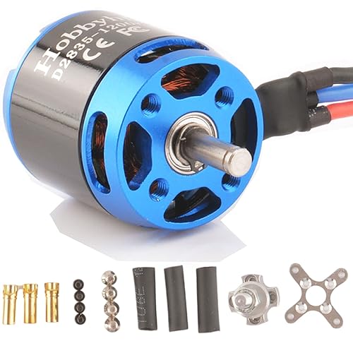 DIAMONDDYNAMICS Hobbyhh D2835 (2216) Motor sin escobillas 1200kv Potencia 295W con enchufe de 0.138 in para DIY RC Glider Avión y UAV, 2835-1200KV