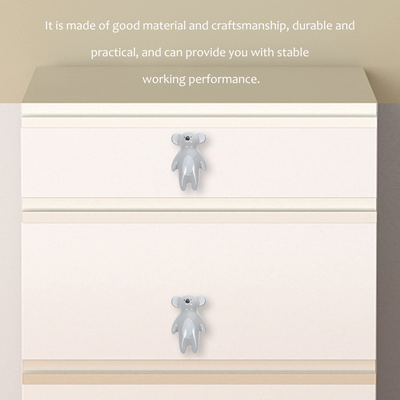 Animal Cabinet Knobs: Cartoon Animal Dresser Knobs Cute Ceramics Furniture Knobs for Kids Room Kindergarten Cabinet,8 pcs