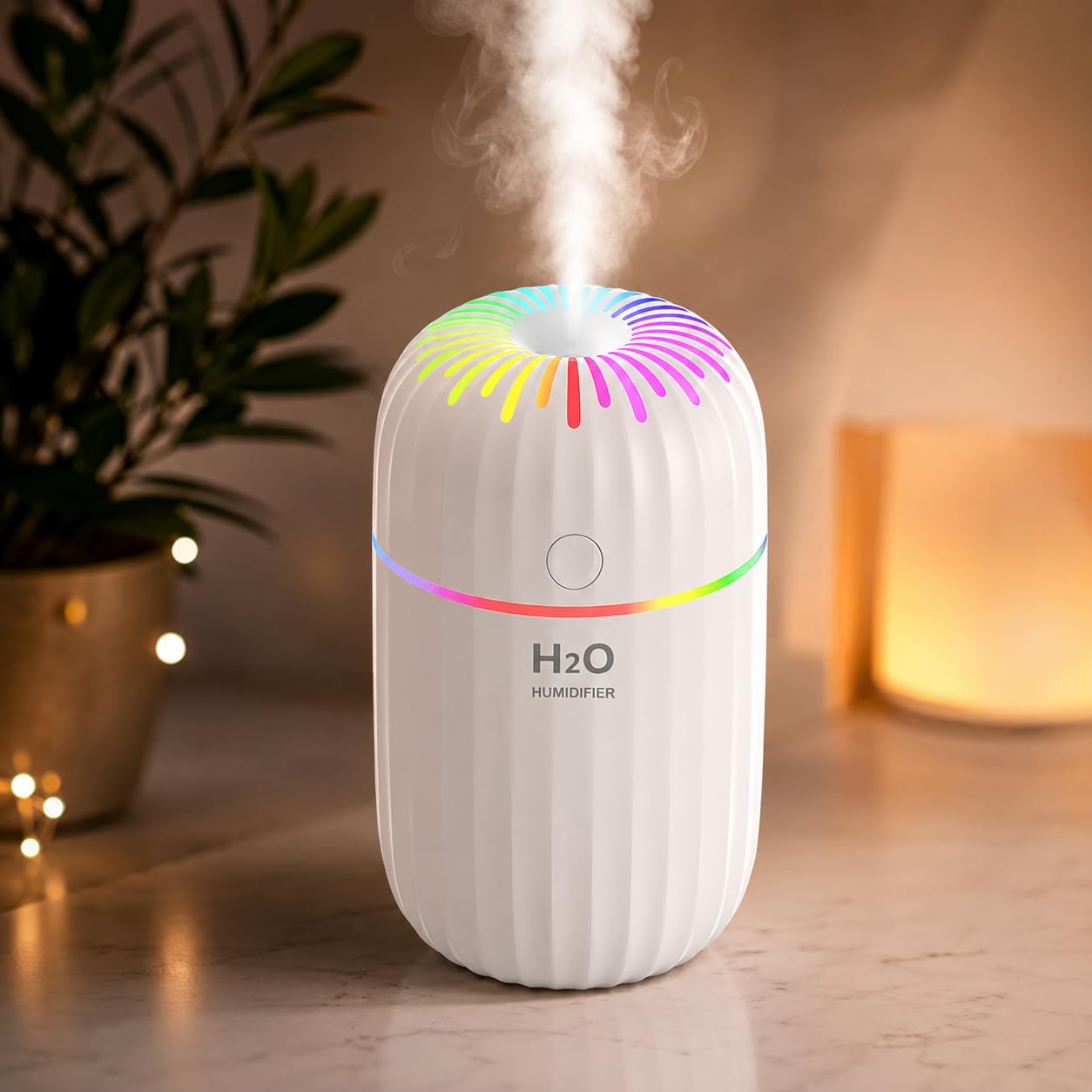 Shubh Empire Mini Ultrasonic humidifier For Room Moisture, Essential Oil Diffuser, Cool Mist For Car, Bedroom, Baby, Aroma Diffuser For Home Electric With Night Lamp-A7-image-26