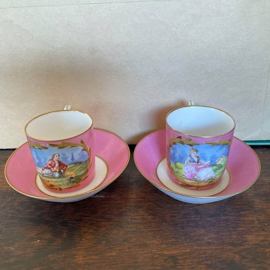 パリ窯　オールドパリス　ポンパドールピンクの愛のプレート 179939727.jpg?cmsp_timestamp=