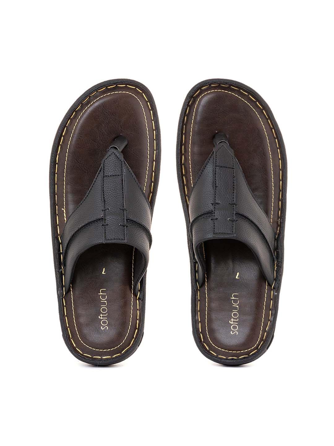 Khadims Softouch Black Casual Flip Flops for Men (2092976) (B0BXX23DSC) Amazon Price History, Amazon Price Tracker