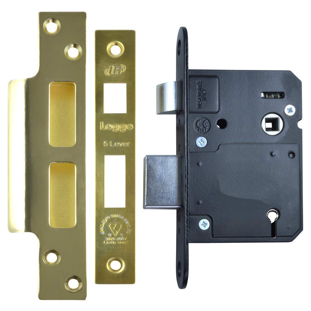 Legge Brass N5762 Bs 5 Lever Sashlock - 76Mm Polished