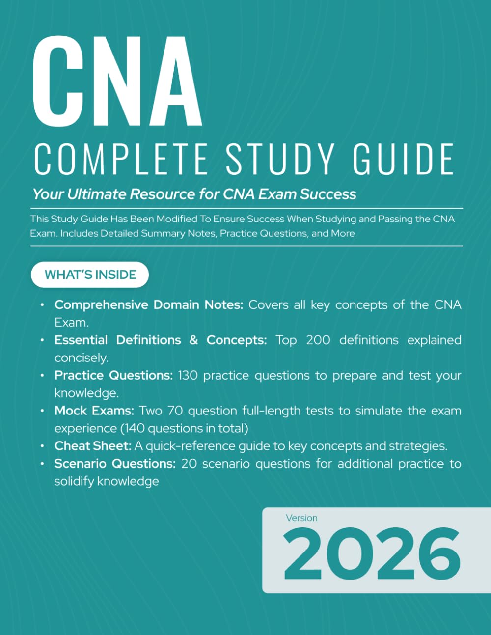 Certified Nursing Assistant (CNA) Exam Prep Study Guide: Certified Nursing Assistant Review with Practice Questions