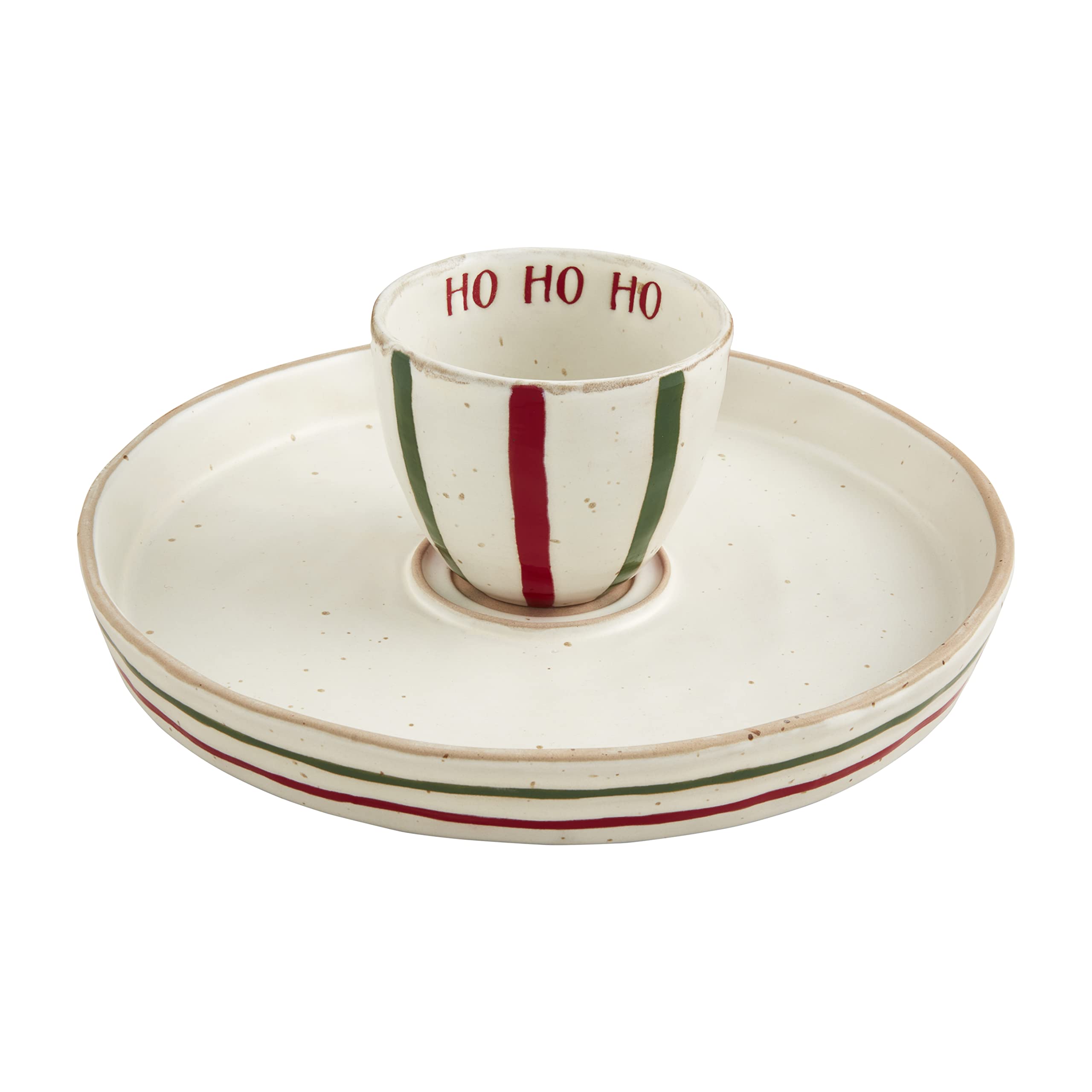 Mud Pie Farm Reversal Pedestal Set, chip 1 1/2