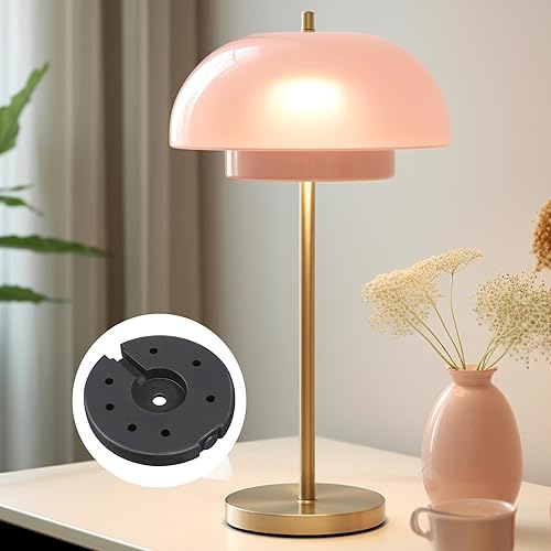 Miniatura 6 de Lámpara de pie de hierro, base de peso, lámpara de pie de mesa, solo soporte, lámpara de escritorio, cargador fundido, chasis de luz redondeado para