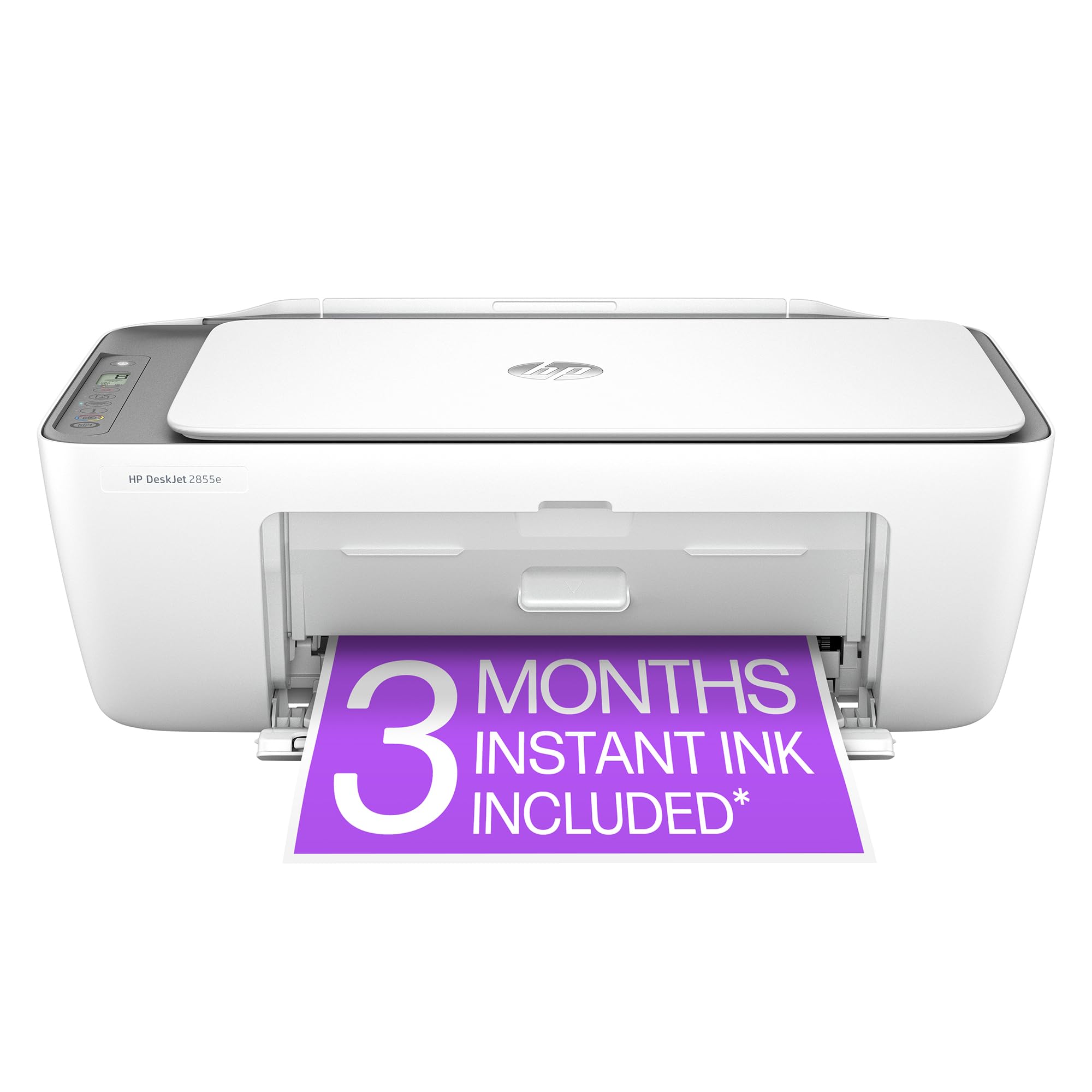 HPDeskJet 2855e Wireless All-in-One Color Inkjet Printer, Scanner, Copier, Best-for-home, 3 month Instant Ink trial included, AI-enabled (588S5A)ENERGY STAR