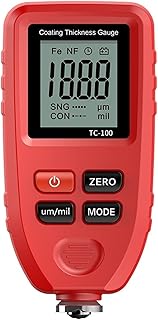 TC100 Blue Thickness Gauge for Car Measuring Instruments FE/NFE Car Paint Tester 0-1300μm Paintwork Thickness Gauge for Ca...