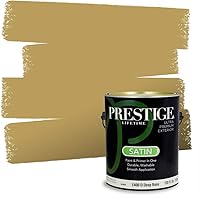 Vista 233 de PRESTIGE Pinturas de pintura exterior e imprimación en uno, 1 galón, plano, combinación comparable de Benjamin Moore* Manzanilla*