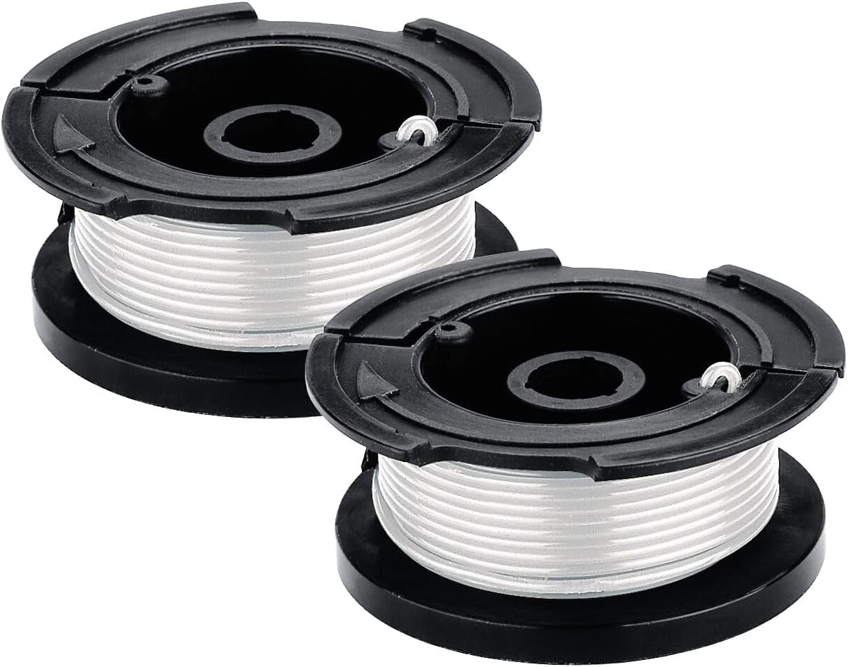 Black+Decker Genuine OEM Authentic Weed Eater String, Trimmer Line Replacement Spool, Autofeed 30 ft, 0.065-Inch, 2-Pack (AF-100-2)