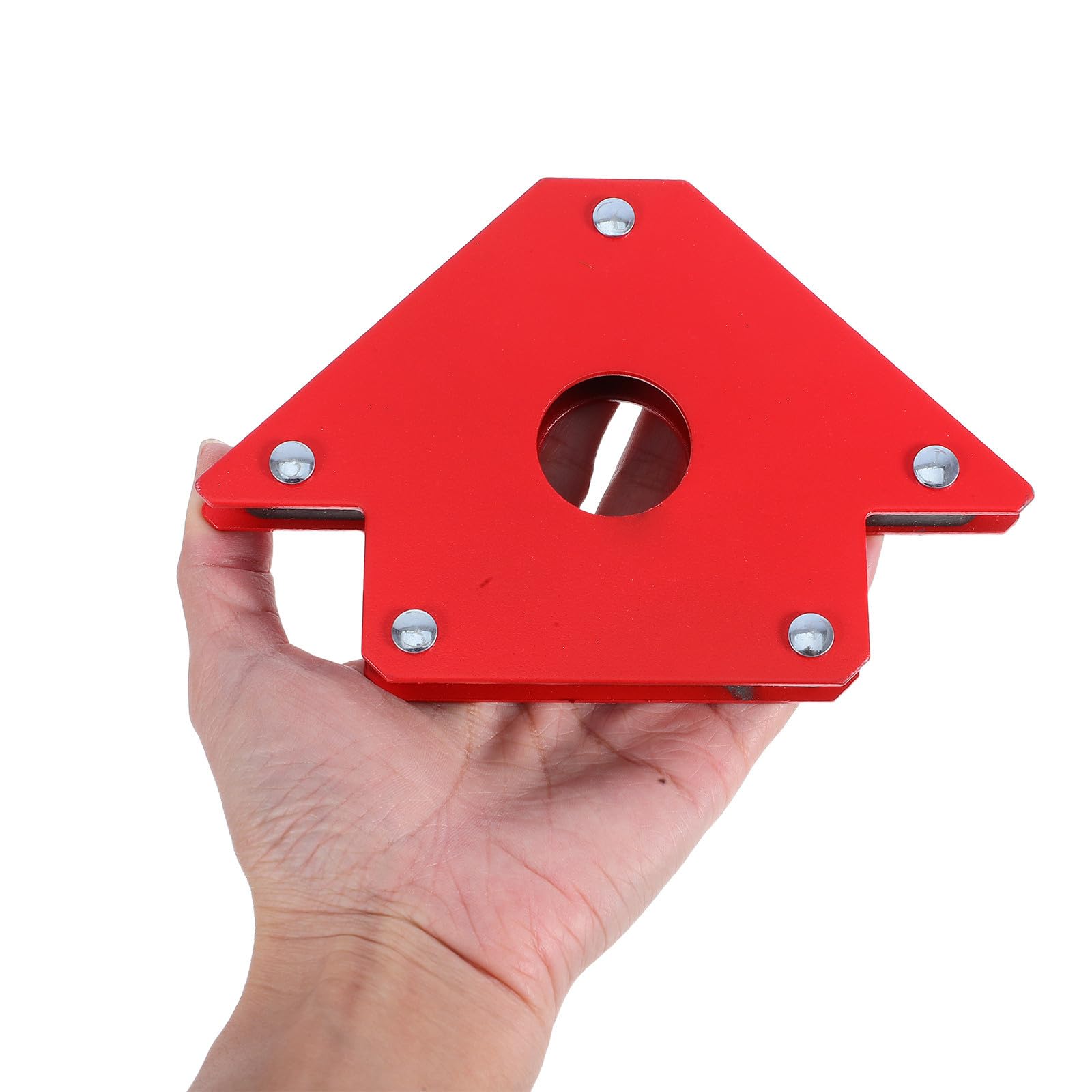 Posizionatore Magnetico per Saldatura 90°, Supporto Rosso 22kg