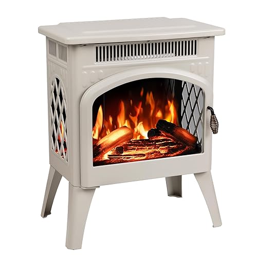R.W.FLAME Electric Fireplace Heater 17" with Remote Control, Cathedral Stylish,