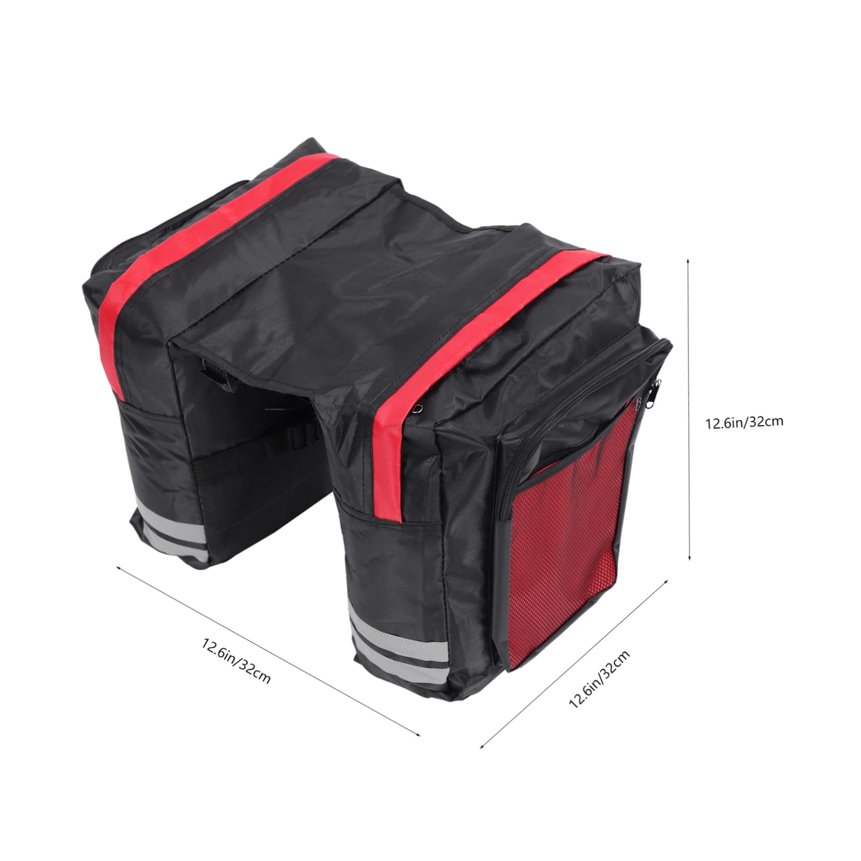UKCOCO Bike Rear Seat Shelf Bag Capacity Cycling Panniers for Road Mountain Bikes Easy Installation Multiple Pockets for Essentials Storage