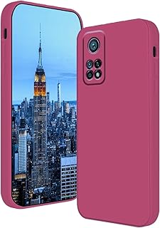 جراب من السيليكون عالي الجودة مبطن الداخل بحماية للكاميرا متوافق مع موبايل شاومي مي 10 تي _ برو (أرجواني فاتح)