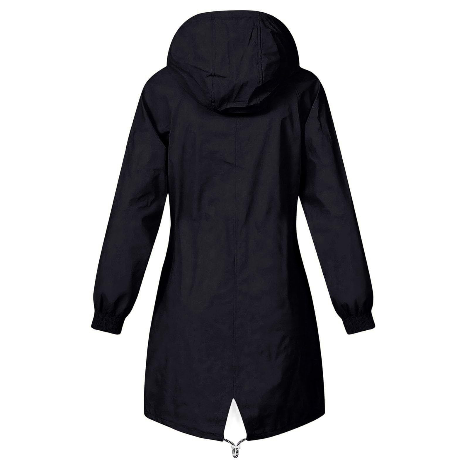Regenjacke Damen Wasserdicht Jacke mit Kapuze Windbreaker Übergangsjacke