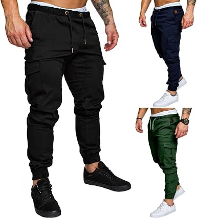 Morwind Pantaloni Uomo Eleganti Neri - Pantaloni Neri da Lavoro - Pantaloni  Uomo Tuta Elastica Casual Jogging Sport Tasche Piene Pantaloni Uomo Grigio  Eleganti (Verde, XL) : Amazon.it: Abbigliamento
