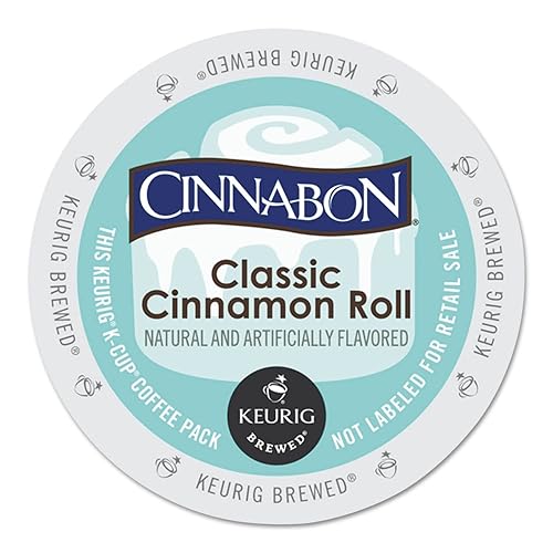 Cinnabon Classic Cinnamon Roll, Single-Serve Keurig K-Cup Pods, Flavored Coffee,