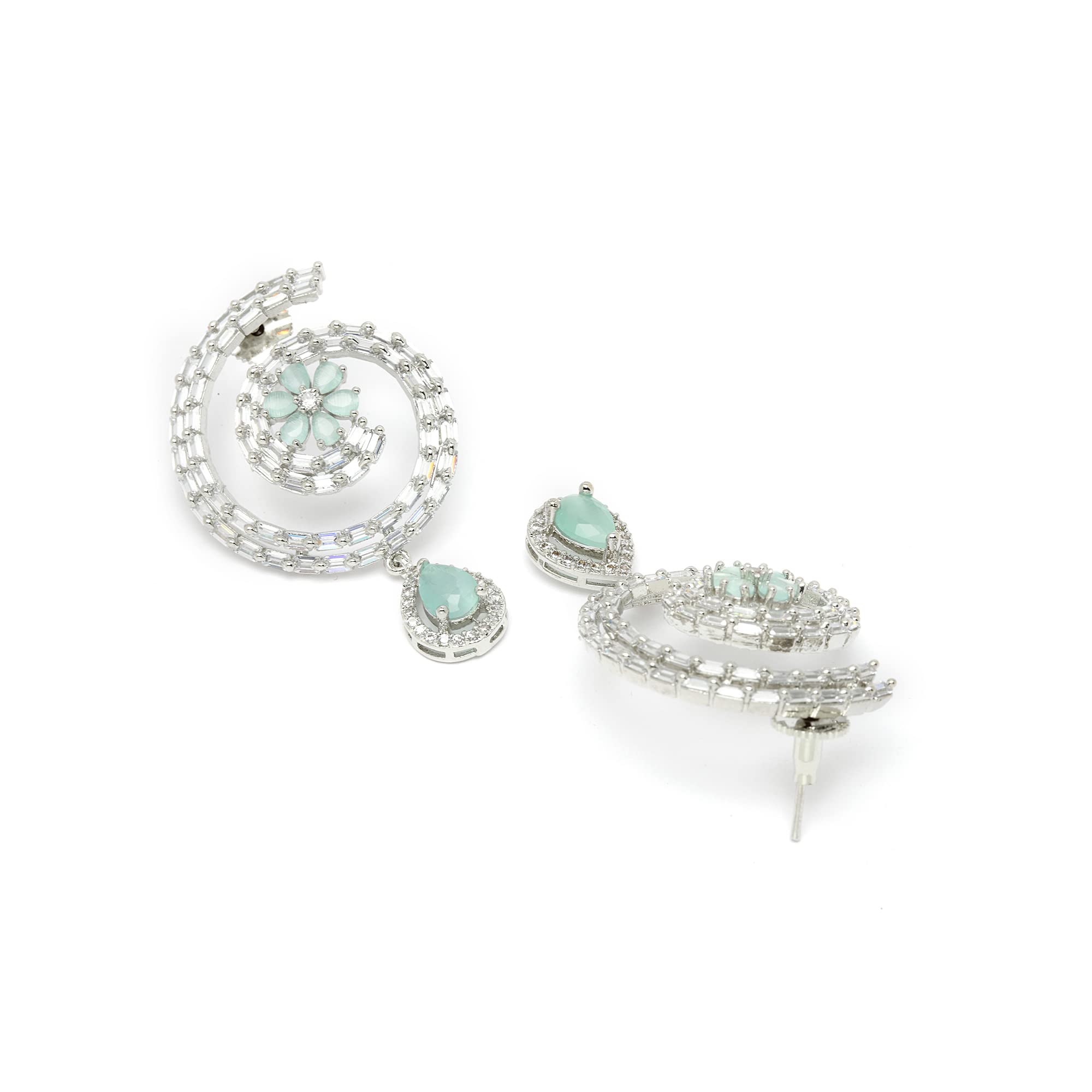 Rhodium-Plated Hoop Earrings