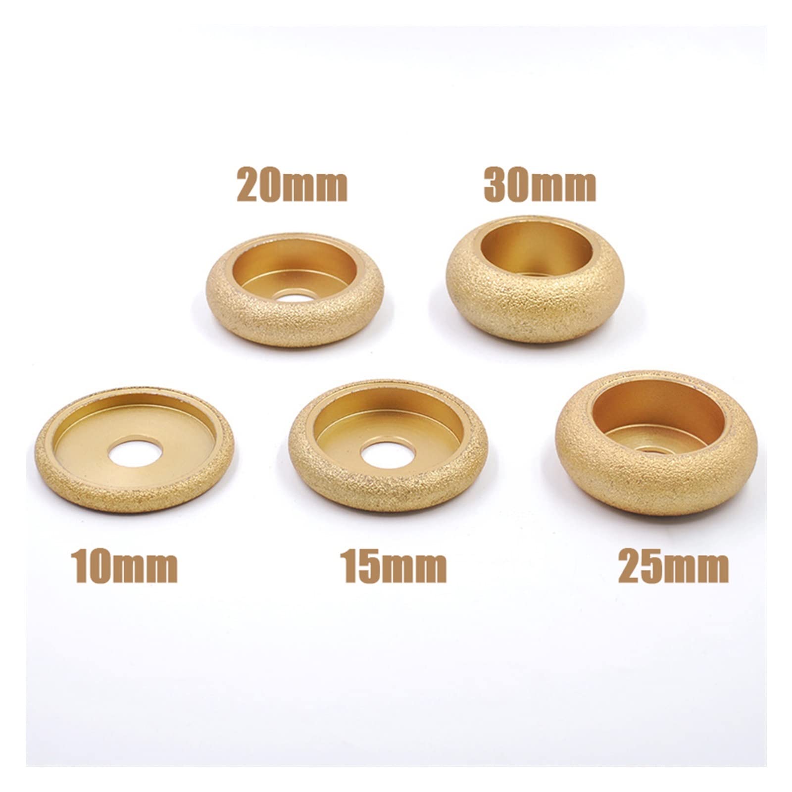 Diamentowa tarcza szlifierska, Otwór o średnicy 20 mm 3 cale 75 mm lutowana na sucho ściernica diamentowa lutowana próżniowo Demi-bullnose krawędź marmurowa tarcza szlifierska(404 Shape 40mm)