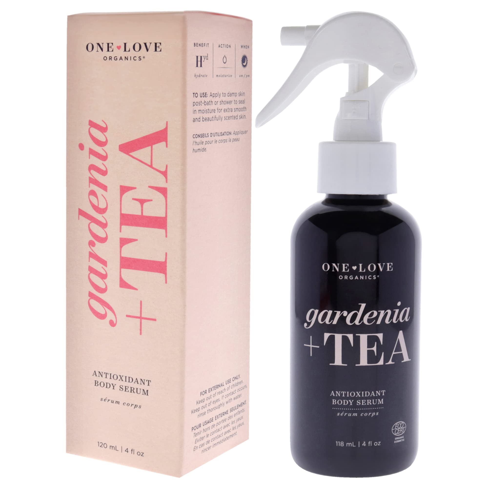 One Love Organics One Love Organics Gardenia Plus Tea Antioxidant Body Serum For Women 4 oz Serum, Clear, 118.3 ml (Pack of 1) - Image 4