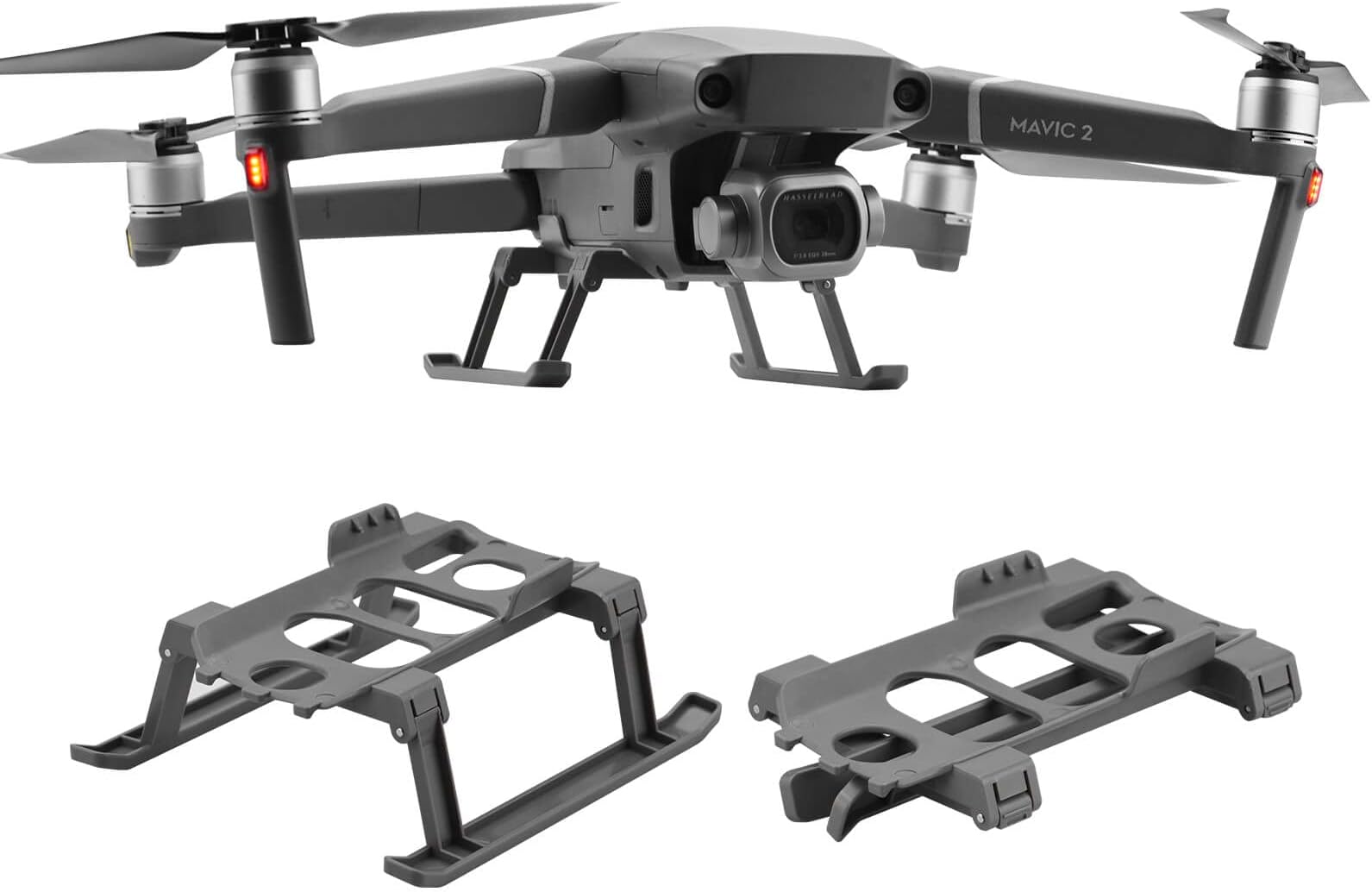 HeiyRC Foldable Landing Gear Leg for DJI Mavic 2 Pro Zoom Drone Quick Release Heightened Extended Leg Sled Accessory