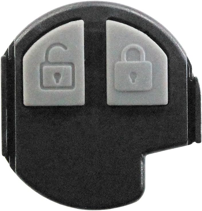 Eraser 2 Buttons Replacement Remote Control Key Shell Black and Grey Suzuki Swift SX4 Opel Agila Fiat Sedici Nissan Pixo chiavit RICAMBI Shell Car Keys Logo Cover Buttons Membrane