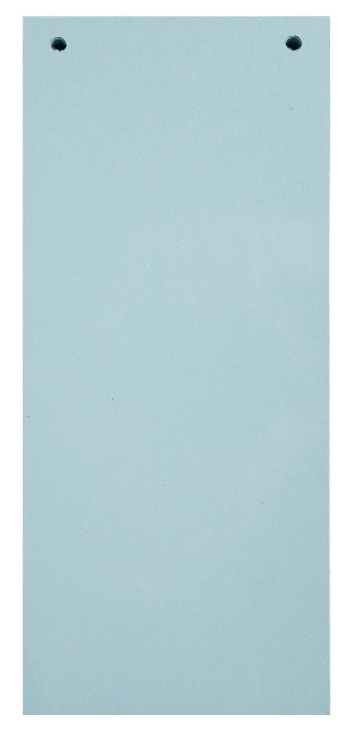 Exacompta - Cod. 13415B - Confezione da 12 pacchetti da 100 fogli divisori orizzontali a tinta unita e perforati Forever - divisori per raccoglitori o raccoglitori a leva - 105x240 mm - Azzurro