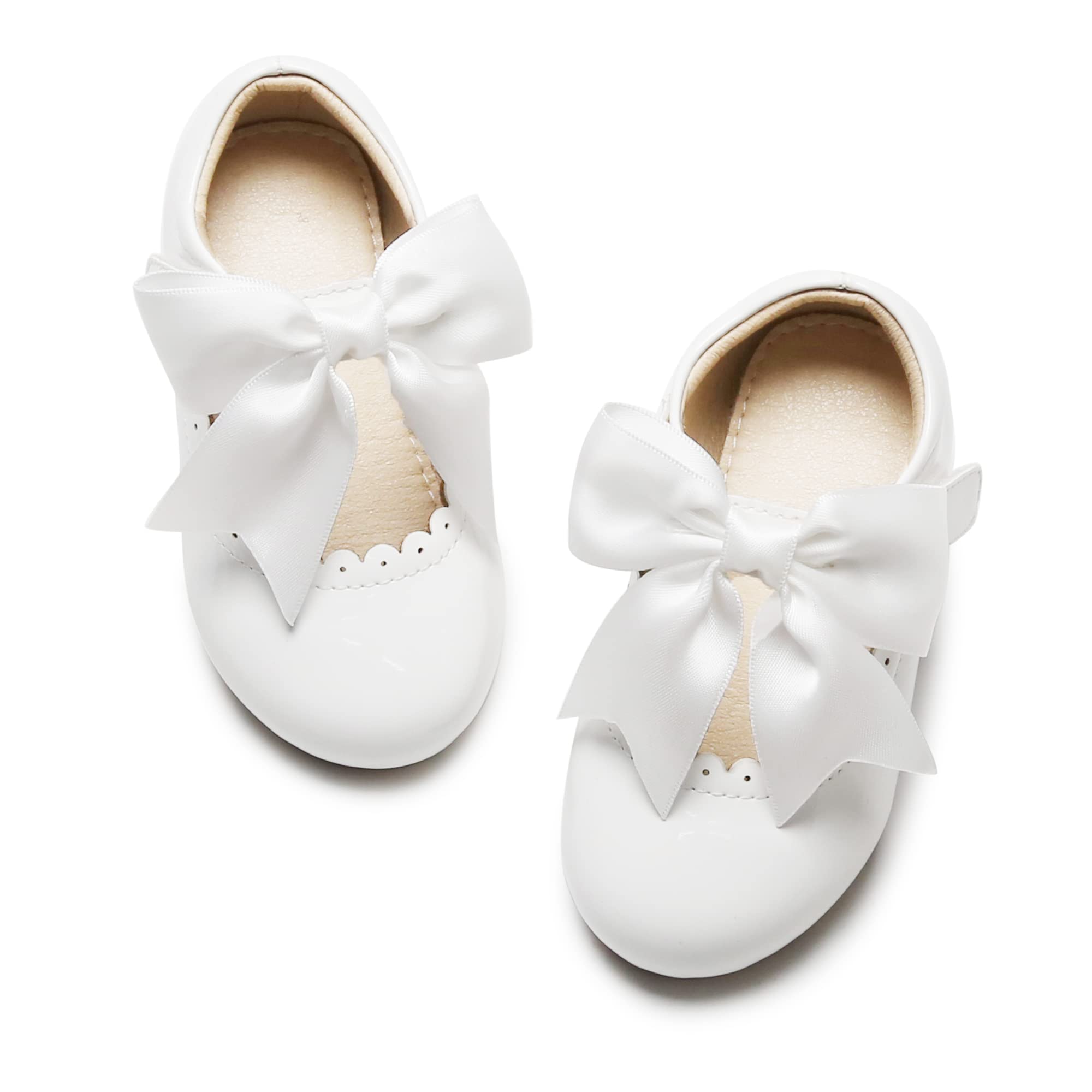 Kiderence Toddler Little Girls Dress Shoes Ballerina Ballet Flats Kids Mary Janes — view 13