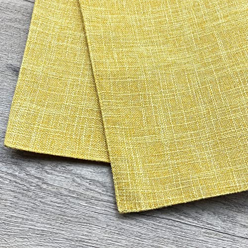 Sets de table lavables en machine et infroissables jaune