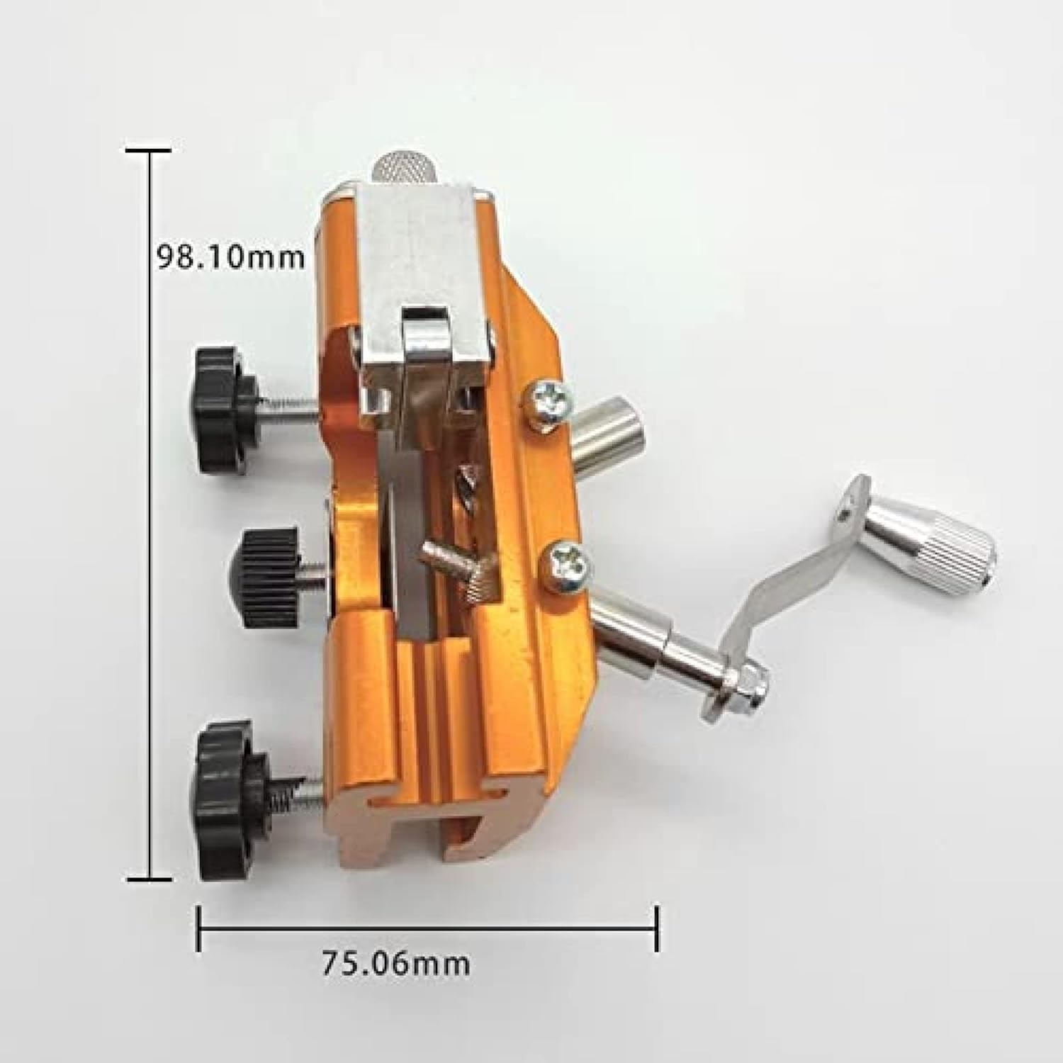Plantilla De Afilado De Cadena De Motosierra, Kit De Afilador De Motosierra Afilado De Motosierra De Lujo, Adecuado para Todo Tipo De Motosierras, con 3 Cabezales De Esmerilado, with 1 Grinding Head