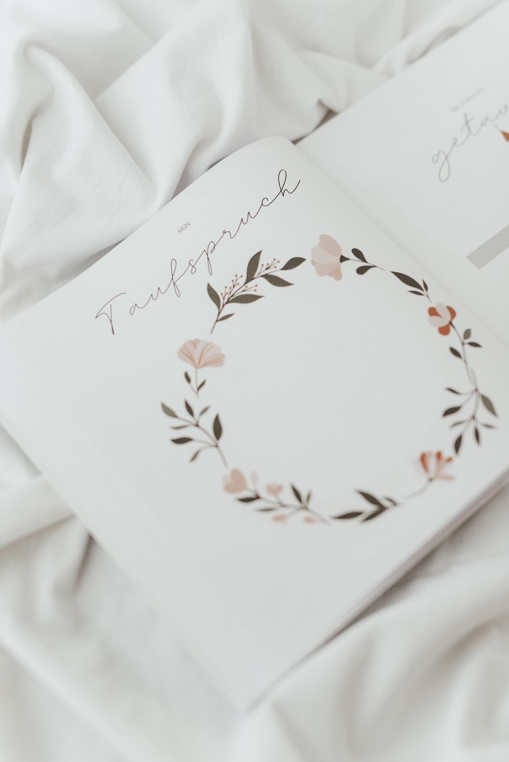 HIMMEL.HERZ.PAPIER® Guest Book Christening Girl, Christening Book Girl, Photo Album Christening Album - Image 4