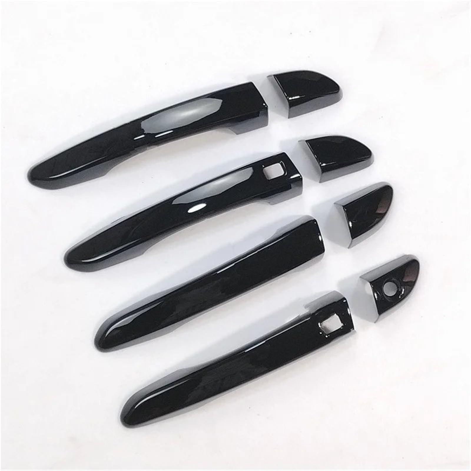 Cfayrlms One Color Door Pull Cover Compatible With Hyundai For Tucson 2015-2020 Glossy Black Abs Door Handle Cover Car Door Handle Protector Trim Overlay Molding Garnish