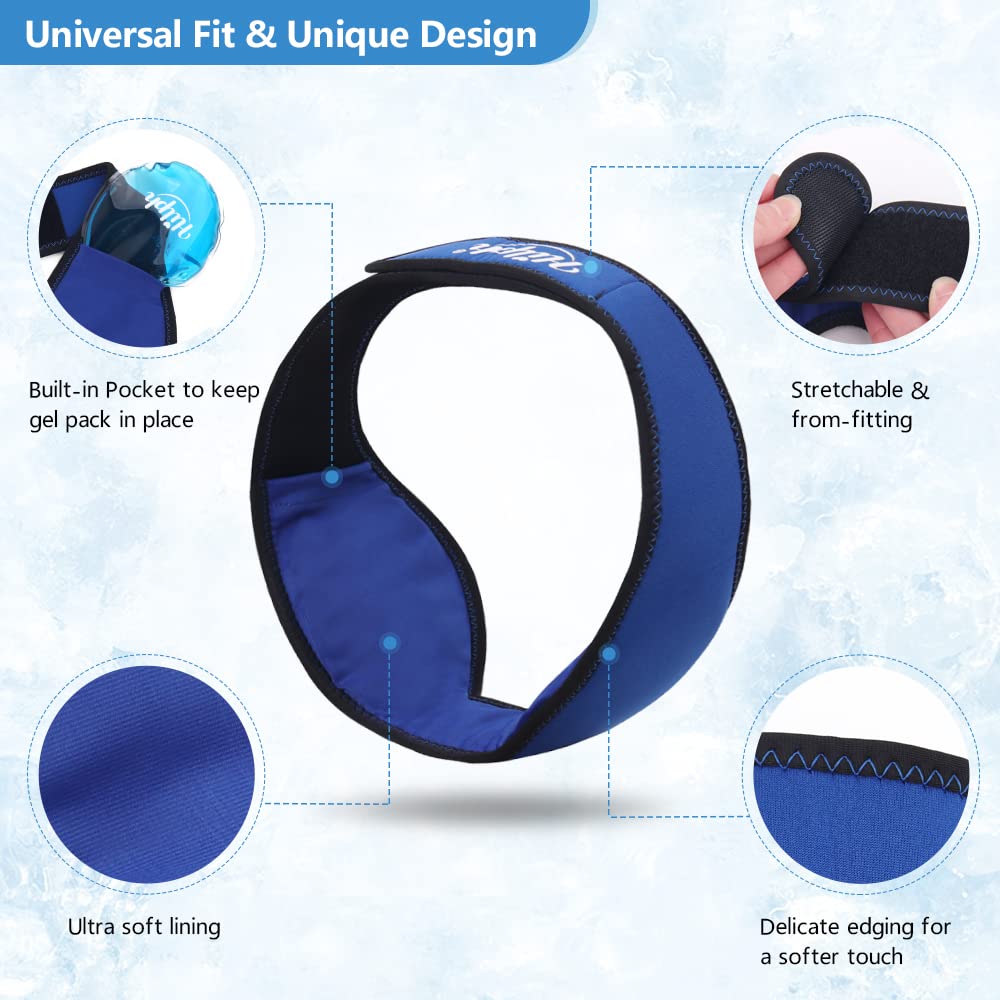Hilph®Jaw Ice Pack TMJ Relief for Face and Chin Pain, Reusable Hot Cold