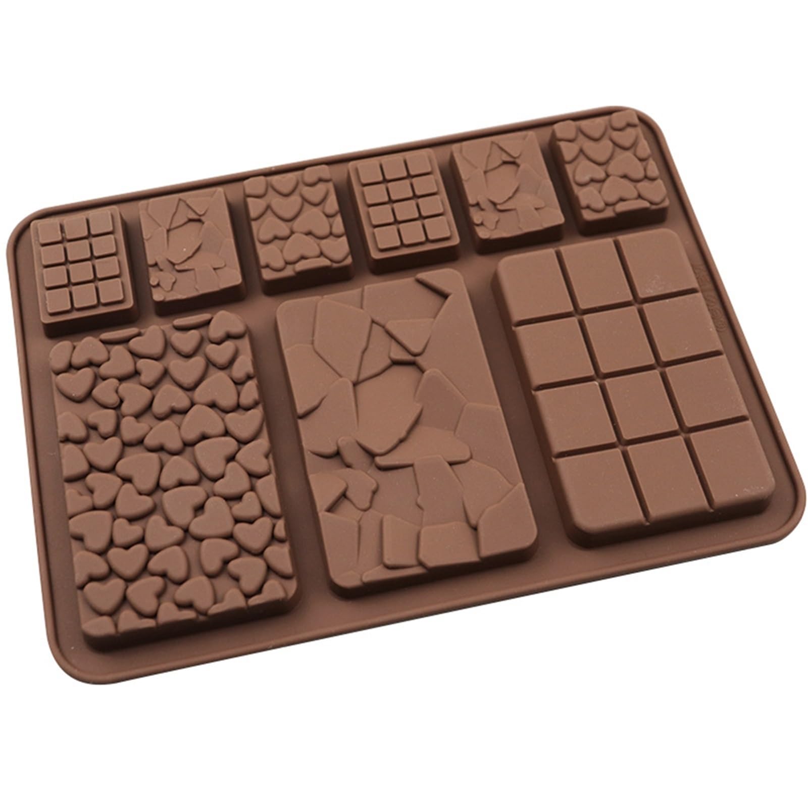 2 pezzi 9 cavità stampo in silicone for cioccolato fondente caramelle torta cubo accessori da cucina cottura facile staccare Per La Produzione Del Cioccolato