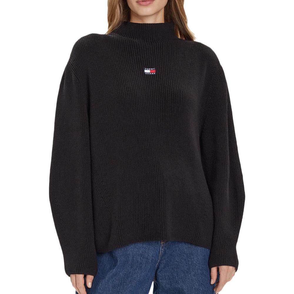 TJW MOCKNECK BADGE SWEATER Kazak Kadın