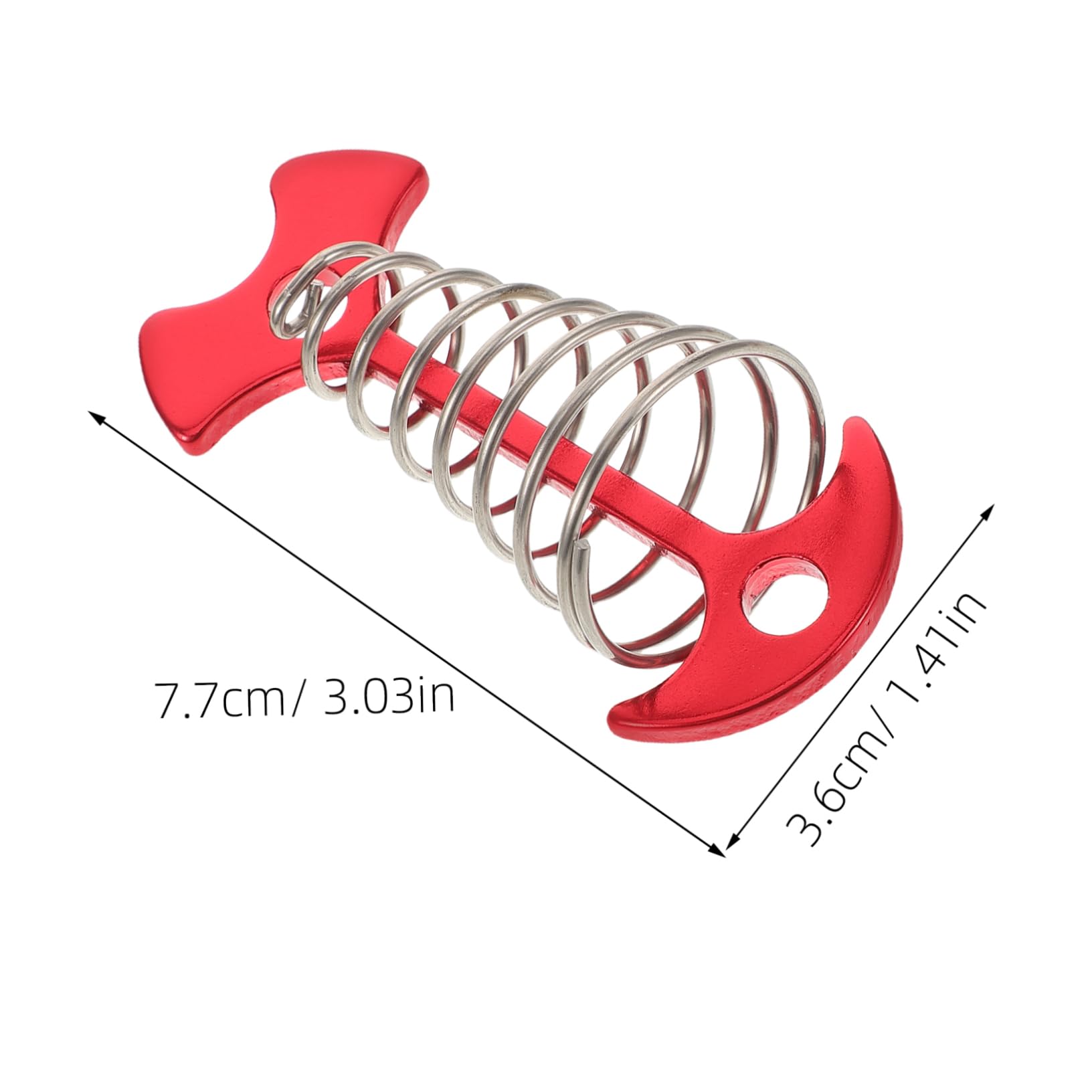 JOINPAYA 10pcs Fish Bone Deck Anchor Pegs Windproof Tent Stakes with Spring Hook for Easy Installation Wooden Decks Portable Outdoor Camping Accessories for Stable Canopy and Tarp Setup
