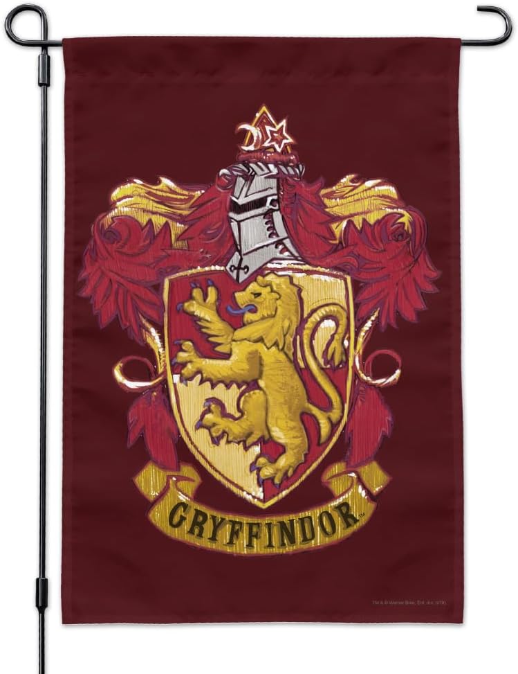 Harry Potter Gryffindor Painted Crest Garden Yard Flag