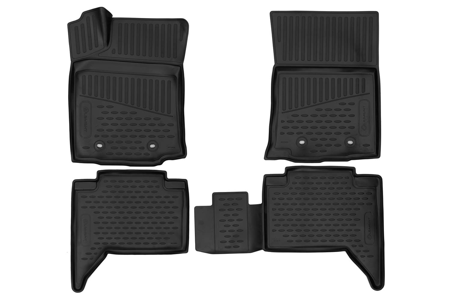 Element Dopasowane dywaniki 3D do Toyota Tacoma Double cab, MT, 2015 - dziś, Pickup, 4-częściowe.