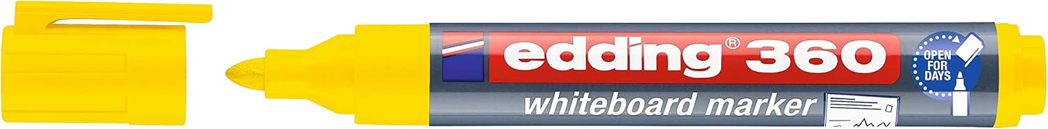 Edding 360 Whiteboard Marker Refillable 1.5-3 mm Yellow