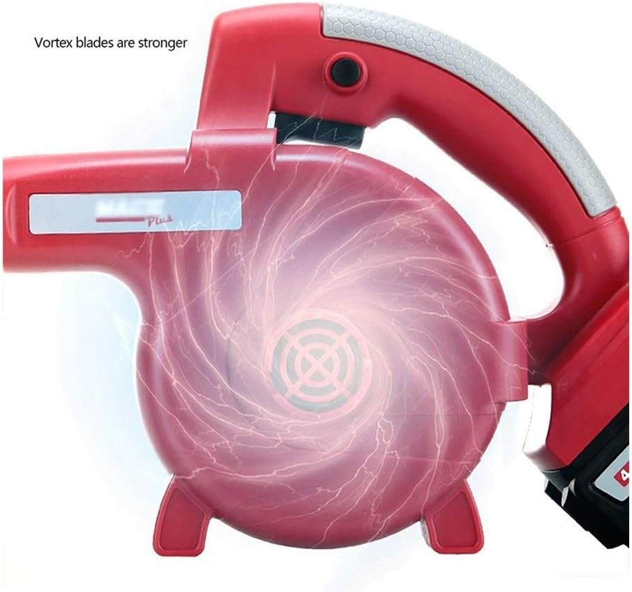 Convenient 2-in-1 Garden Blower, Electric Leaf Blower and Vacuum & Shredder Lightweight Stepless Speed Change (Color : 4.0Ah, Size : 1×Battery) (4.0ah 1×Battery)