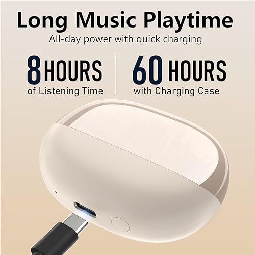 Miniatura 4 de Airdopes 141 Auriculares inalámbricos Bluetooth 5.4 con cancelación activa de ruido, tiempo de reproducción de 60 horas, llamada clara ENC, conexión