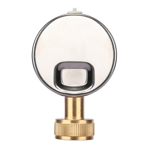 Miniatura 25 de Measureman - Manómetro de presión de agua de 0-200 psi, esfera de 2.5", medidor de presión para boquilla de manguera, probador de presión de agua