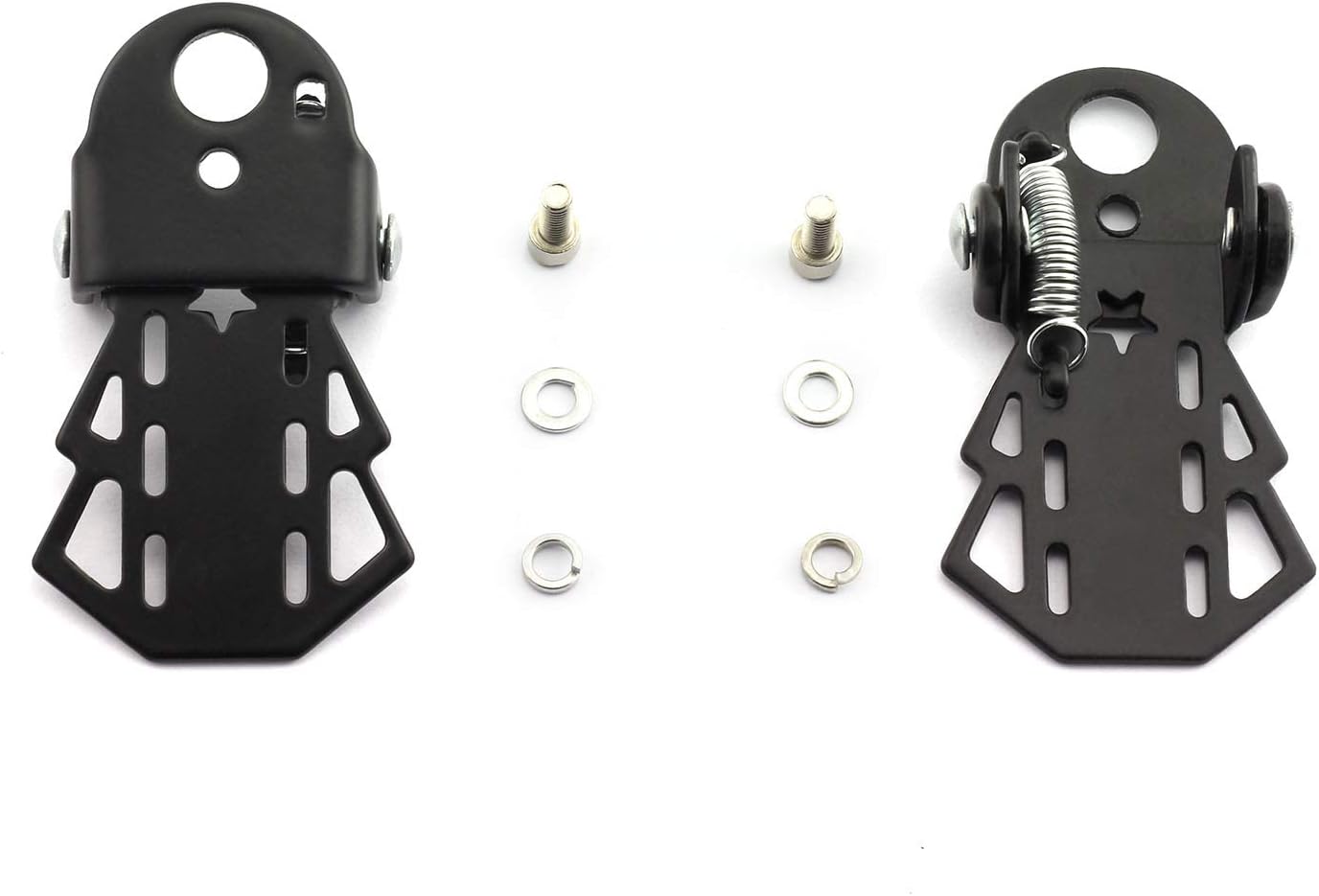 1 Pair Bike Metal Rear Pedals MTB Folding Footrests Cycling Accessories Bicycle Foot Pegs 90x60mm Black