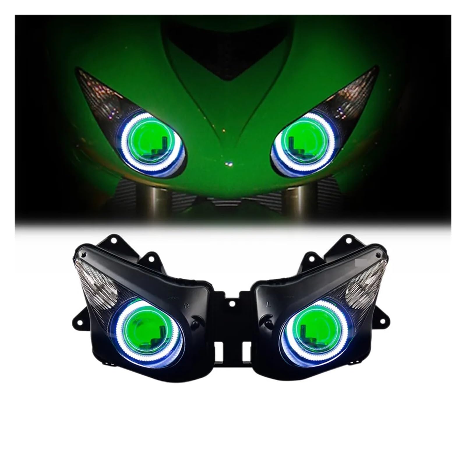 FZKASVEBT LED Headlight Compatible With Kawasaki Ninja ZX10R ZX