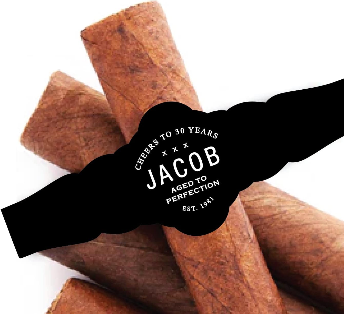 Custom Birthday Cigar Labels, Set of 16 Cigar Bands, Party Decor Favors